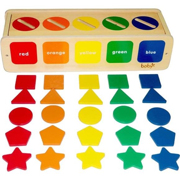Montessori Toys Color&Shape Sorting Learning Matching Box for Baby Toddlers 1-3 - Picture 7 of 7
